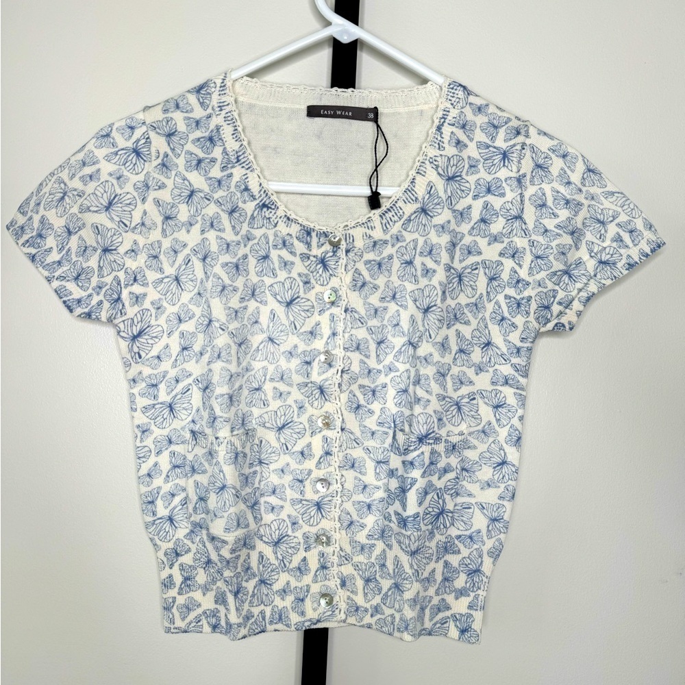 "Easy Wear" Crop Top Cardigan